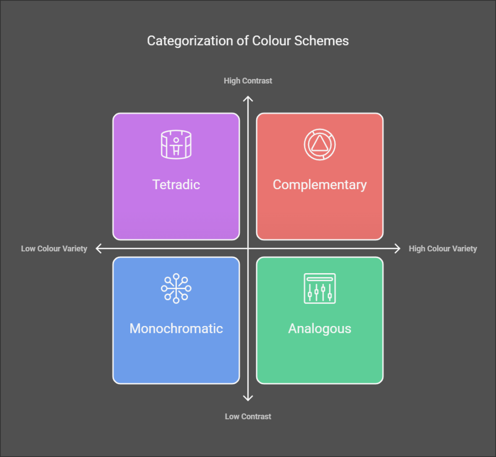 types of colour schemes