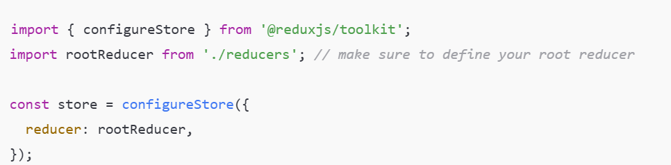 Create a Redux Store