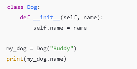 Python code example
