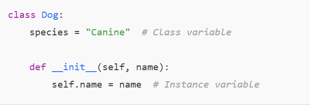 Class and Instance Variables in Python