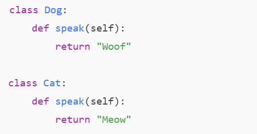 Polymorphism in Python