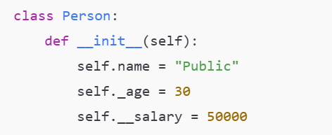 Access Modifiers in Python