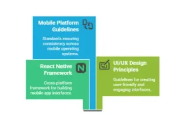 mobile app UI being built with React Native